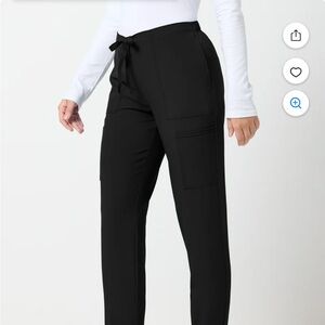 Scrubstar Black Tie-Waist Joggers